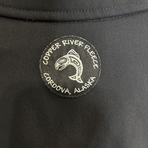 Copper River Fleece Women’s Medium Vest Black and Red Totem Trim KODIAK - Picture 7 of 9